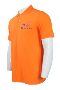P778 來樣訂造刺繡Polo恤 網上下單 設計Polo恤 婦聯機構 團體Polo恤  Polo恤批發商    橙色